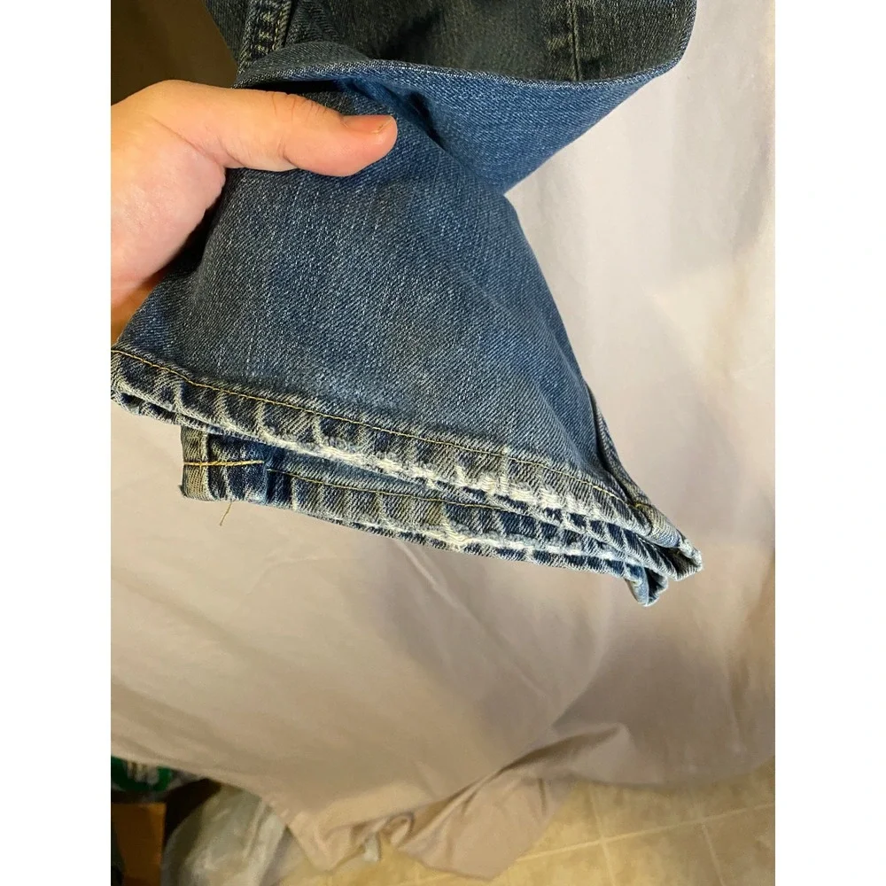 Vintage Y2K Levis 501 Mens Jeans 38x32 (36x30) Medium Wash Straight Button Fly